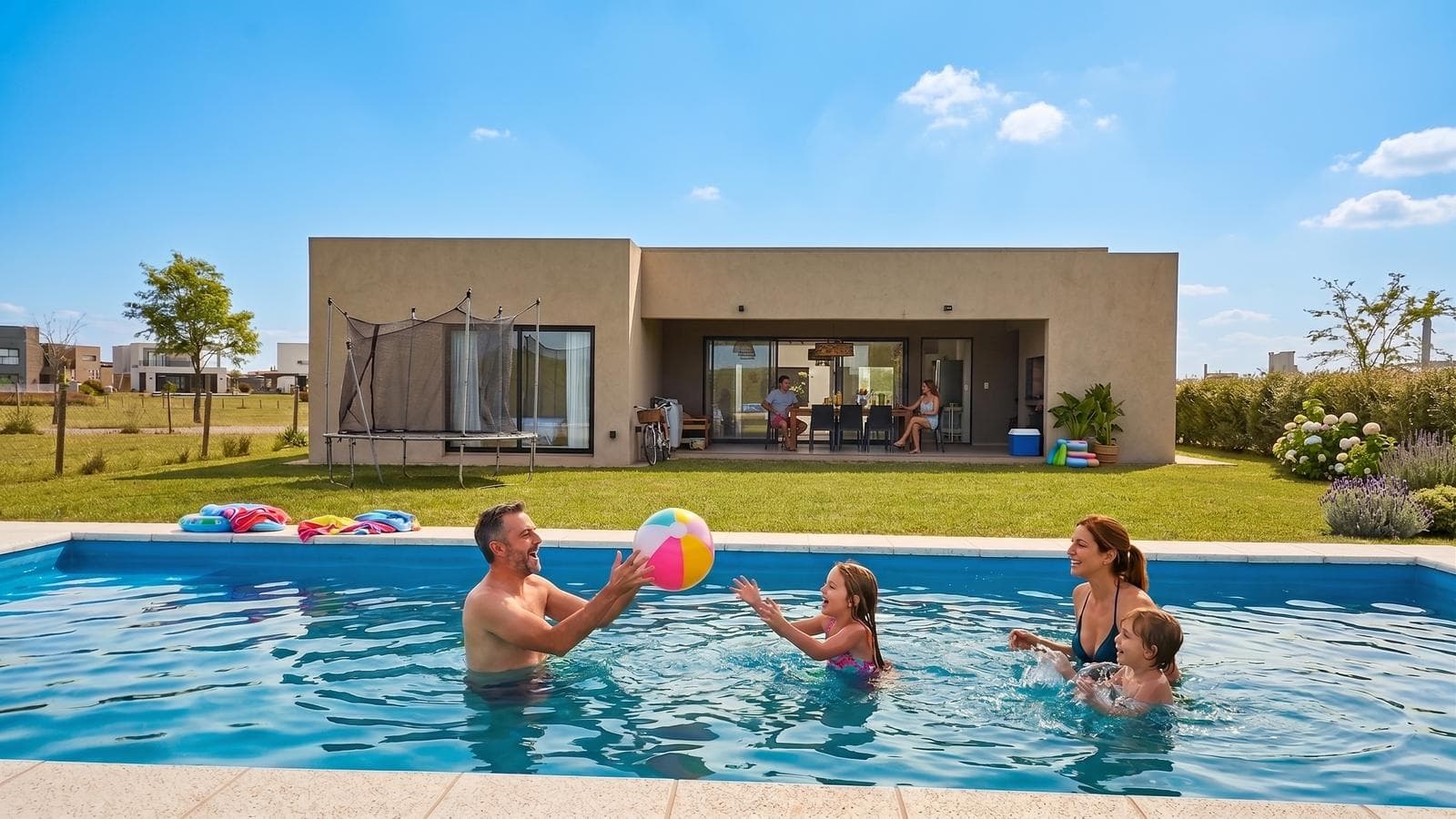 Alquiler temporada completa Casa Quinta San Sebastián Pilar 4 ambientes Parque Pileta