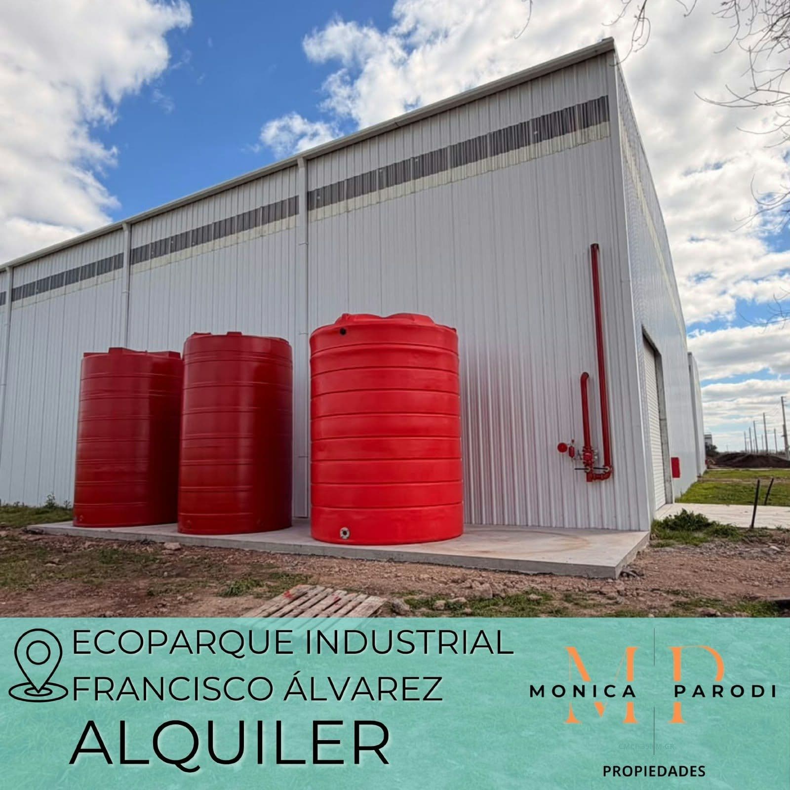 ALQUILER DE NAVE INDUSTRIAL CON RED DE INCENDIO POR SPRINKLERS EN ECOPARQUE INDUSTRIAL MORENO