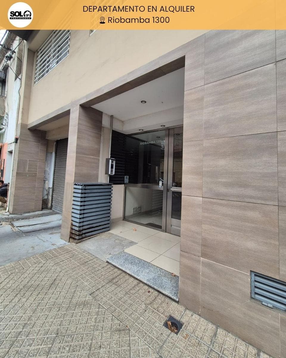 Departamento en Alquiler en PB| Riobamba 1300